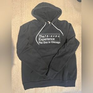 Black Hoodie with Friends Experience Logo